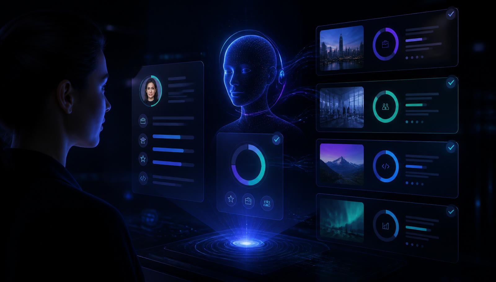 AI career agent interface scanning job listings and scoring them against a candidate profile